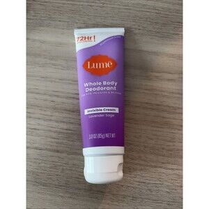 Lume LAVENDER SAGE Whole Body Deodorant 3 oz Invisible Cream Tube *NEW*